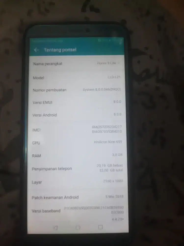 Honor 9 lite 3/32