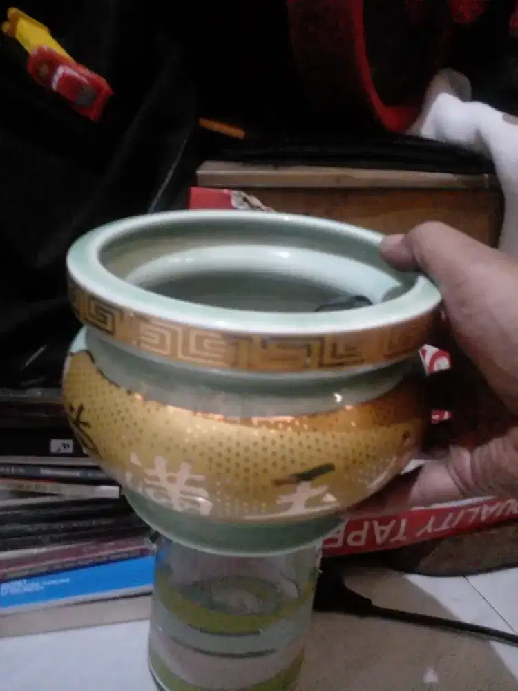 Keramik china kuno lio bahan tebal berat