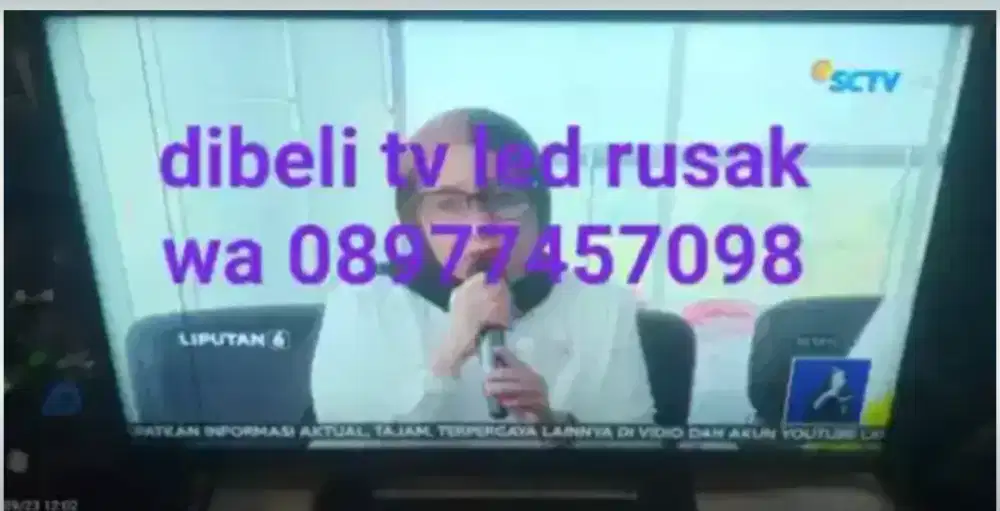 Tv led rusak dibeli