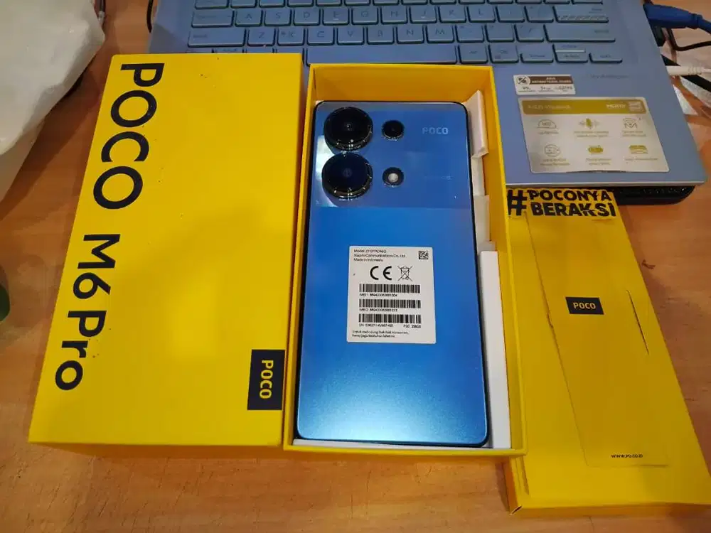 POCO M6 PRO   8 GB STORAGE 256 GB BLUE SKY