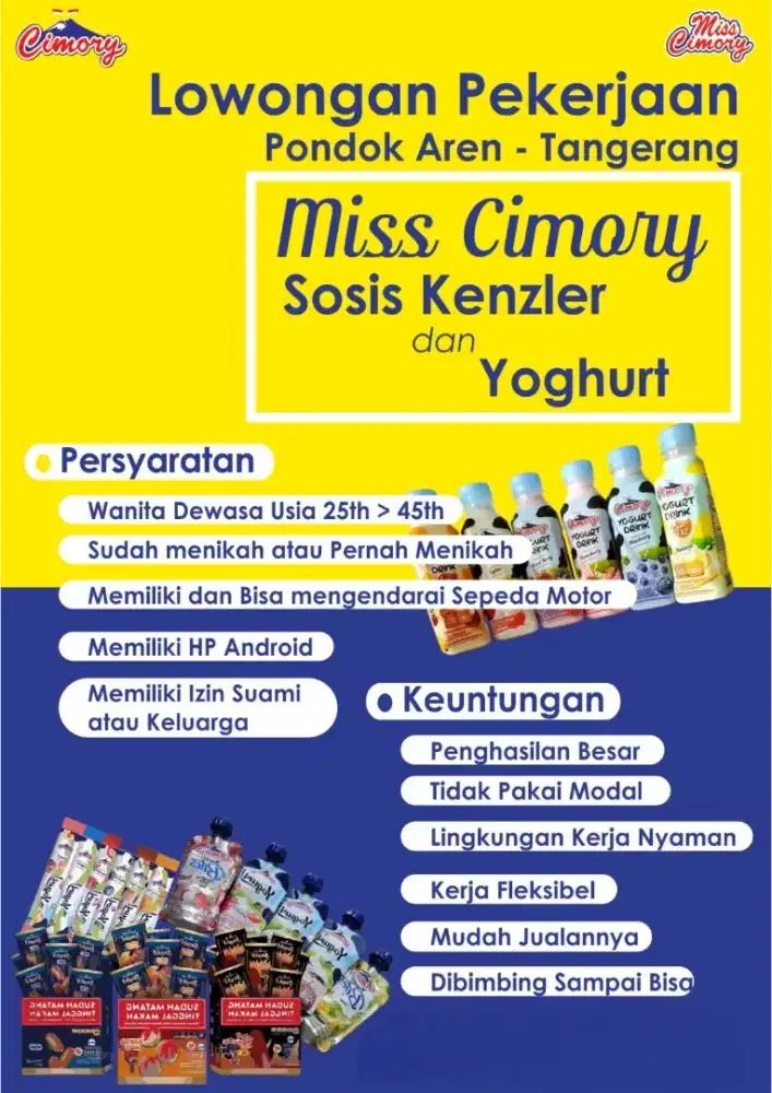 Sales Sosis dan Yoghurt