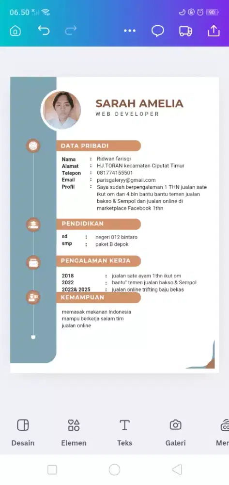 info lowongan kerja dong yg Deket Ciputat aja