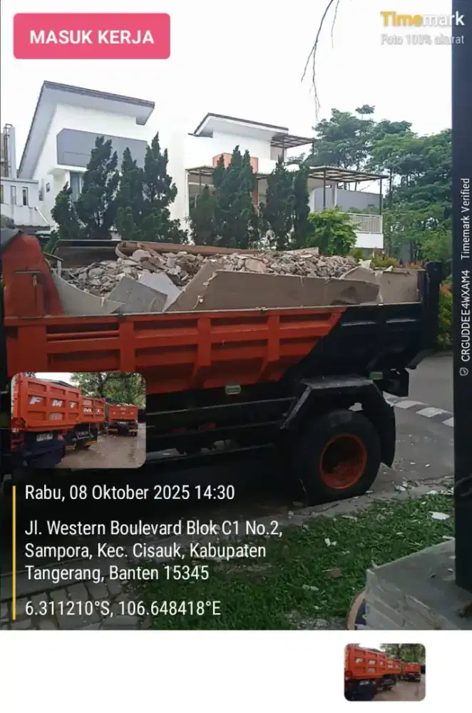 Jasa angkut puing dan tanah