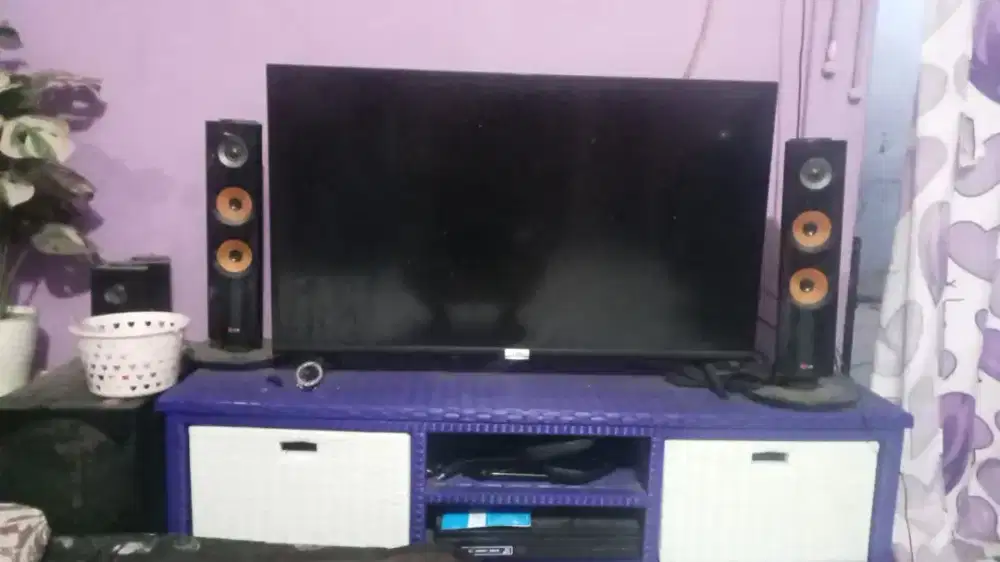 Tv android digital 43inc + Home teather
