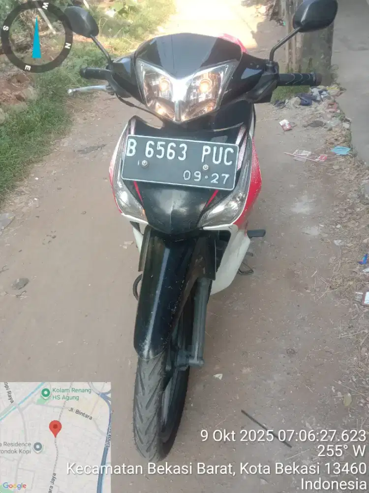 Supra x 125 in helm pajak panjang