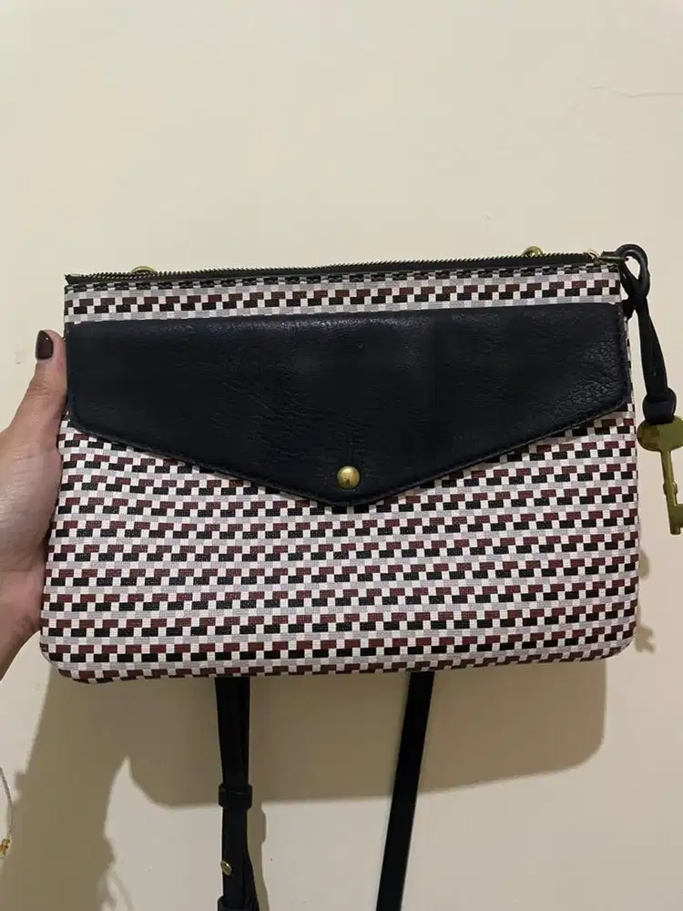 Fossil bag brown cream