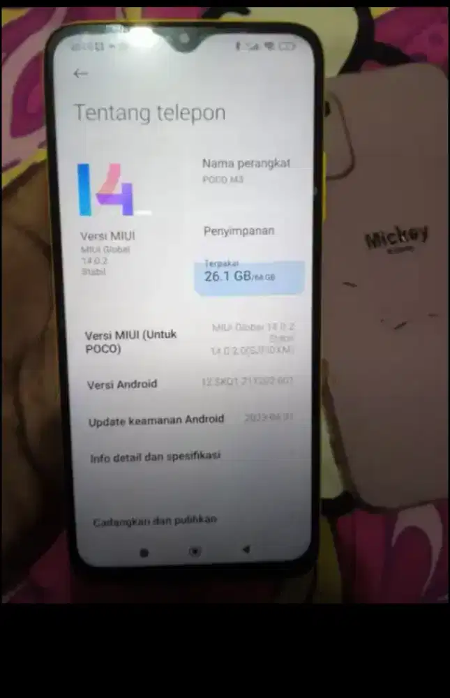 XIOMI POCO M3 ram 4+1/64 fulsed nego tipis / di tt