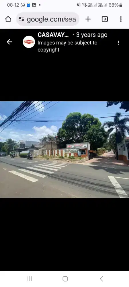 Tanah di Warung Sila, Ciganjur.
