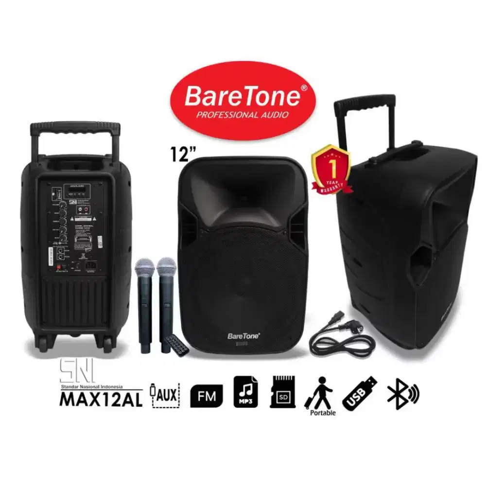 Speaker bluetooth BareTone MAX 12 AL