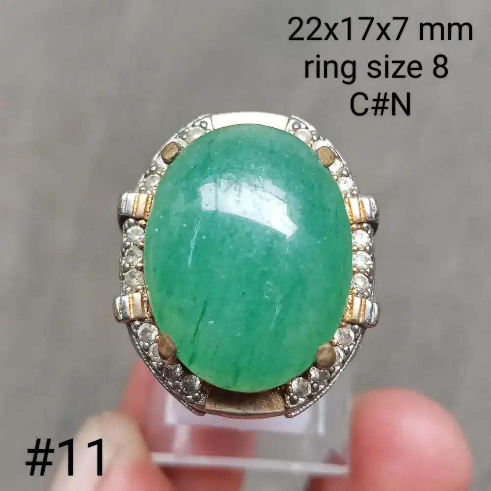 Batu natural jabarjud /green aventurine