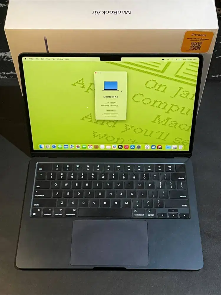 MacBook Air 13 inci 2024 M3 16gb 512gb iBox Midnight Original