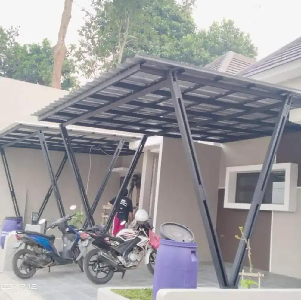 Kanopi baja ringan berkualitas tinggi tiang