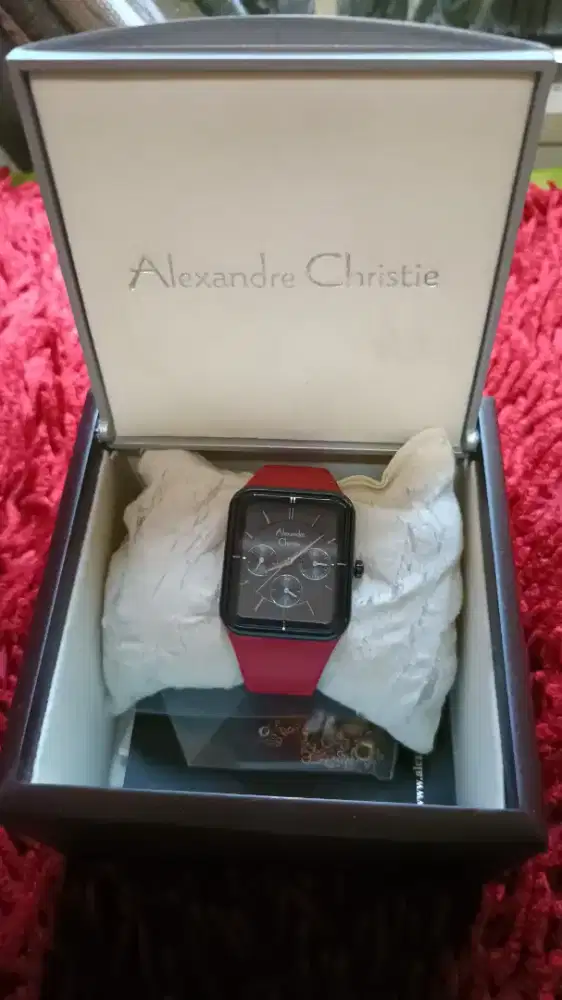 Jam Tangan Alexandre Christie Warna Merah