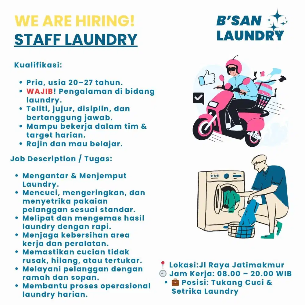 PACKING/ KURIR / STAFF LAUNDRY
