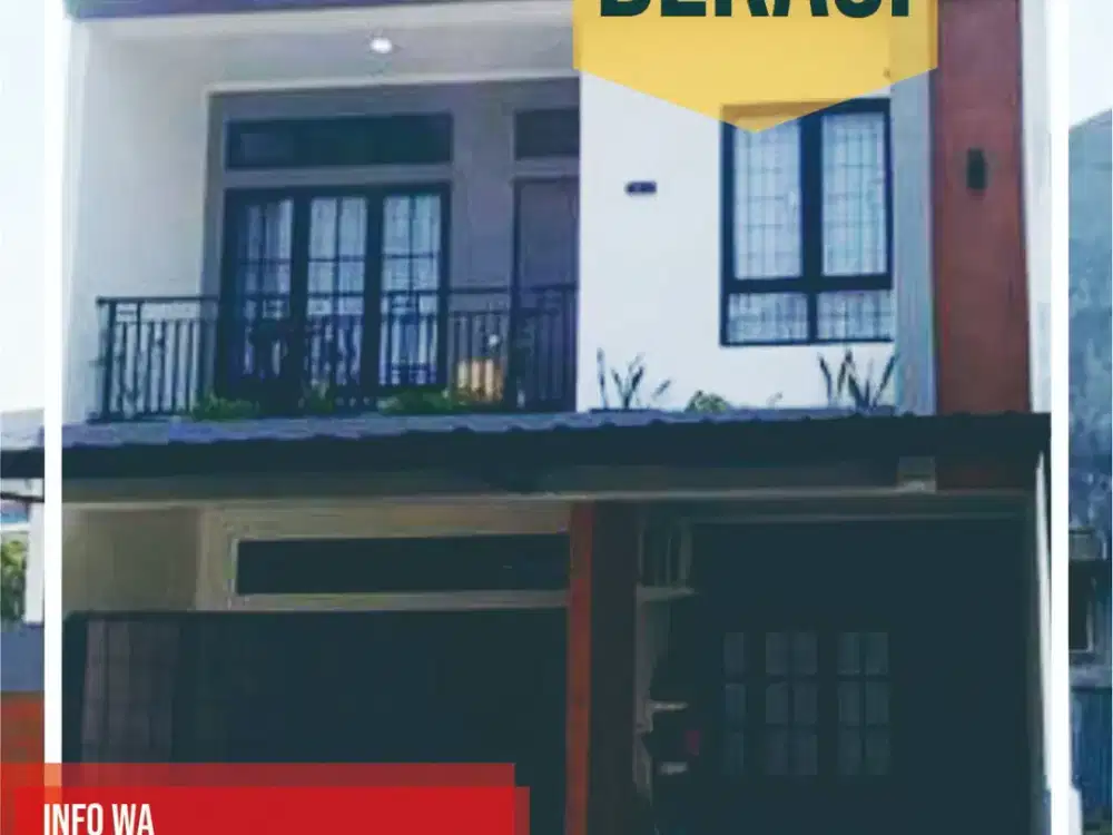 Rumah Dijual Cluster 2 Lantai Jatirahayu Pondok Melati Pondok Gede Kota Bekasi Perumahan Murah Jual