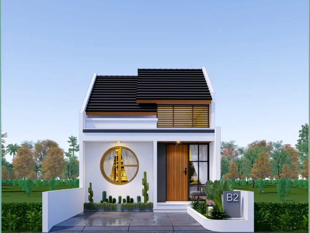 Rumah Murah Jogja Ada Taman Bermain Jepang Modern Jalan Wates