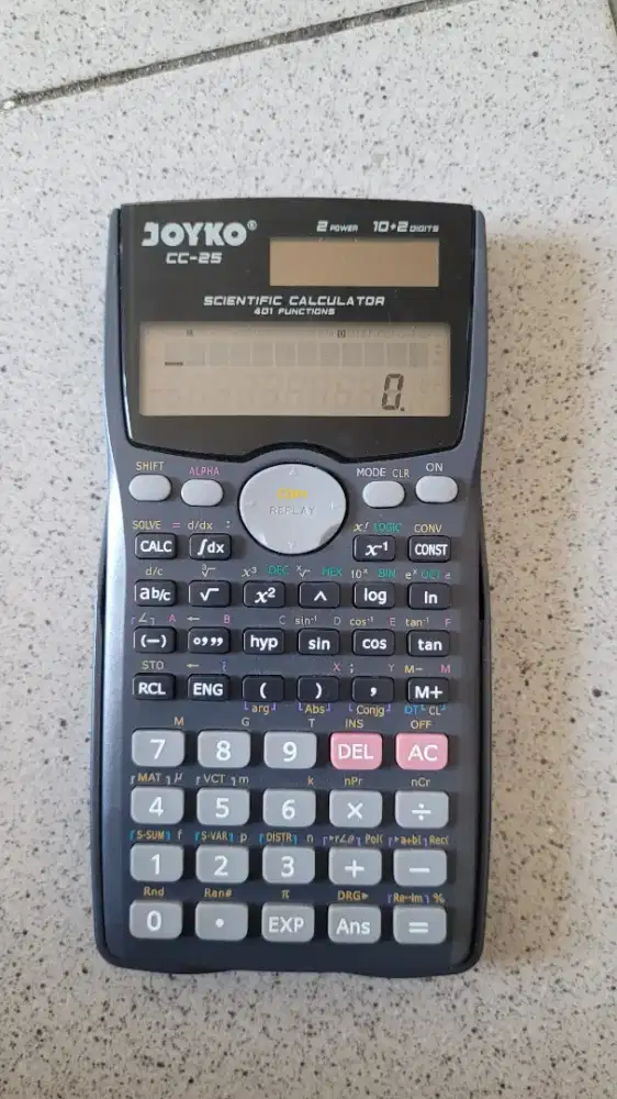 JOYKO Scientific Calculator Kalkulator CC-25 – 401 Fungsi,Tenaga Surya