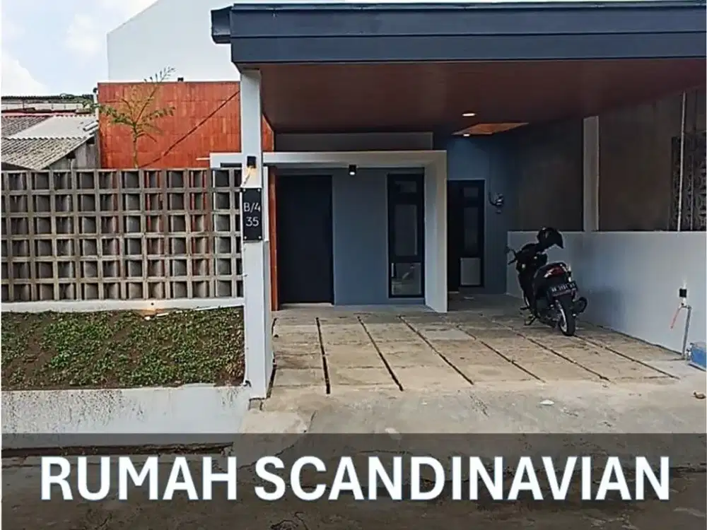Rumah Skandinavian dekat Bantul Kota dalam Perum Guwosari Siap Huni