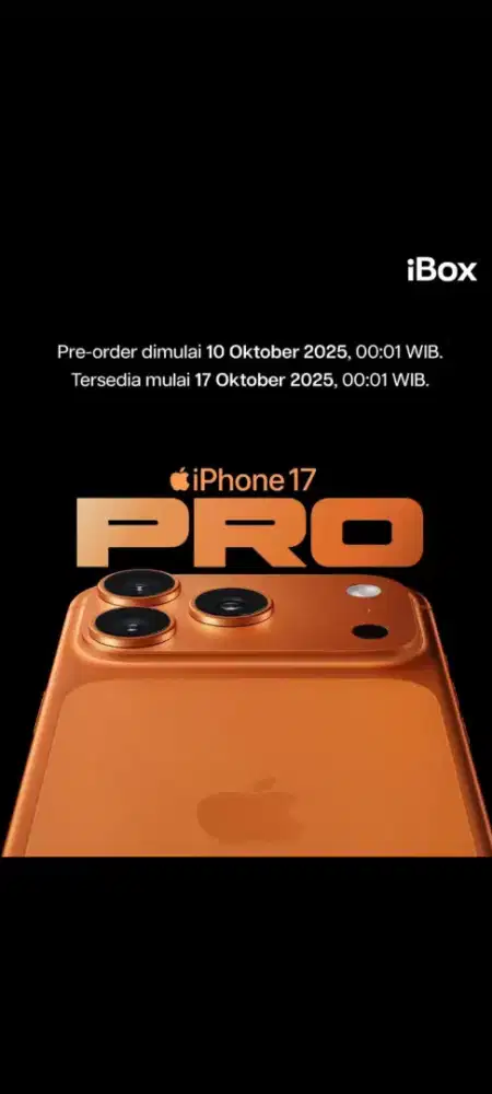 PO IPHONE 17 SERIES PROMO CICILAN TANPA CC PROMO 0%
