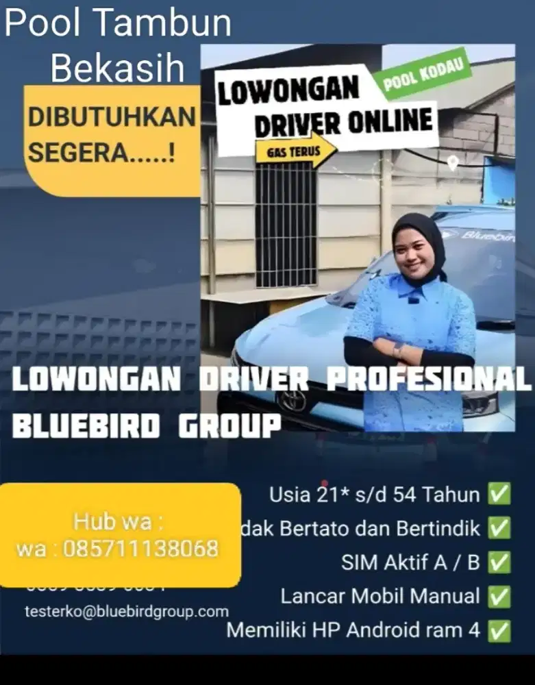 Loker supir draver