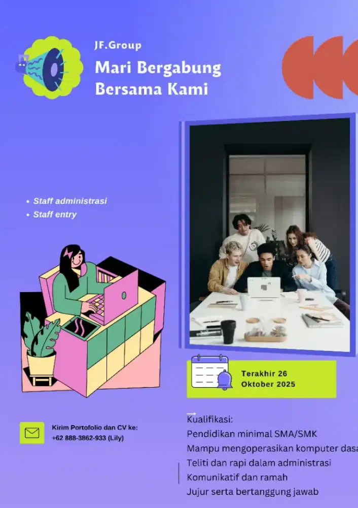 Lowongan kerja posisi administrasi