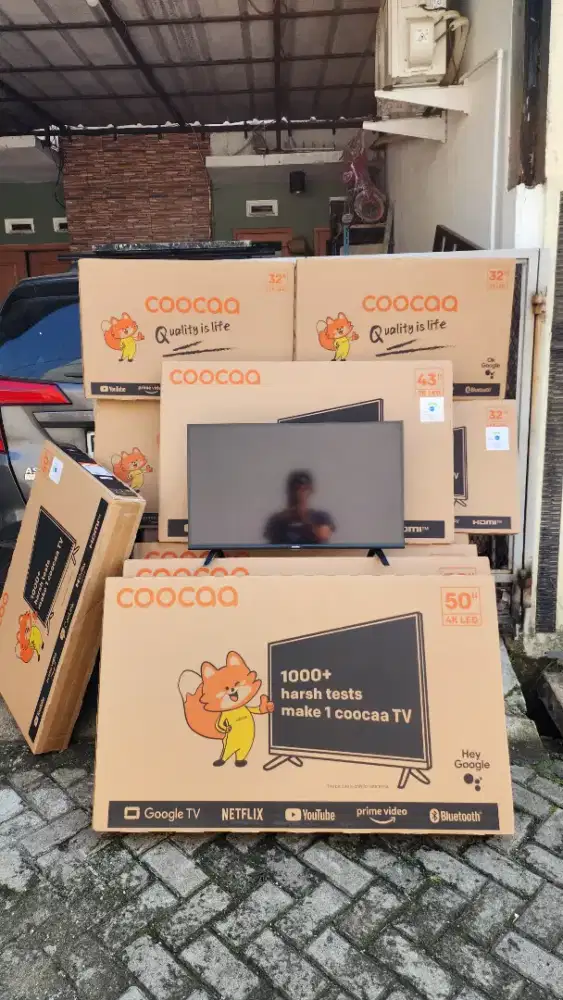 Jual TV 32 inch Coocaa, TCL, AQUA, Barang Baru, lokasi bekasi kota s3u