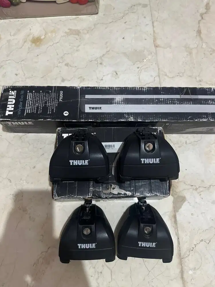 Crossbar thule original for flush RaiL set