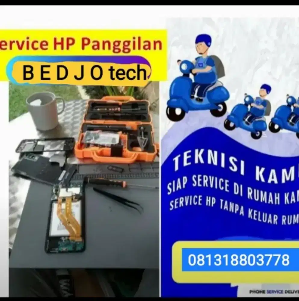 teknisi Handphone panggilan servis langsung ditempat