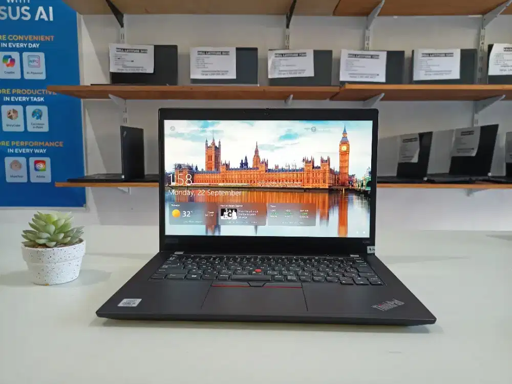 Laptop bekas Lenovo Thinkpad X390 , Intel Core i5-Gen10 Ram 8 GB