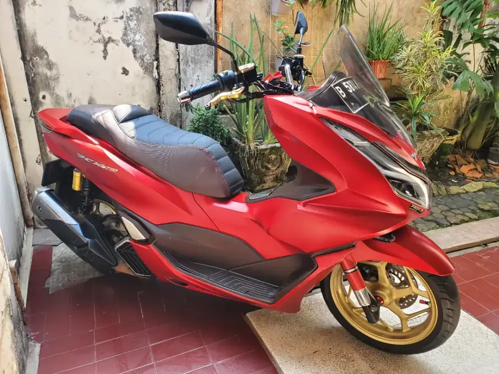 Honda Pcx 160 Cbs Merah doff 2021 Full orisinil.