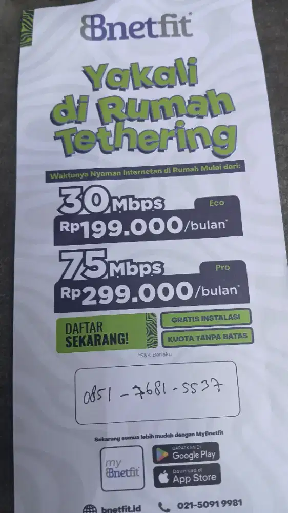 Jasa pemasangan WI-FI GRATIS