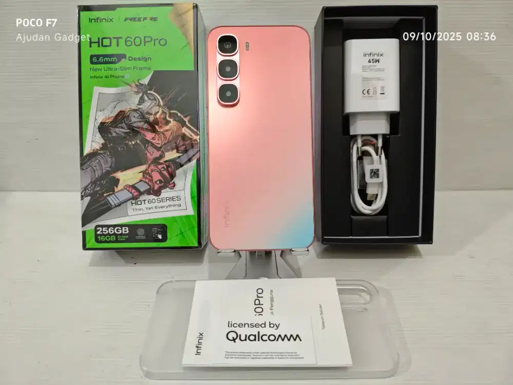 Infinix Hot 60 Pro 4G NFC 8/256 Gb Likenew 100% bisa TT/BT yah