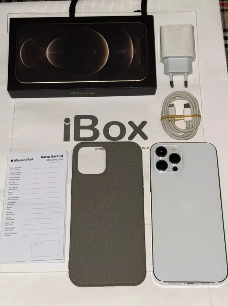 iPhone 12 Pro Max 128 iBox Bh 93% Bawaan