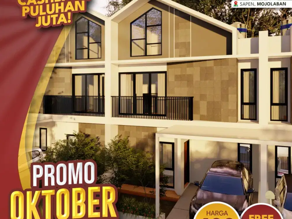 Rumah 2 Lantai ala Skandinavia Dengan kota Karanganyar
