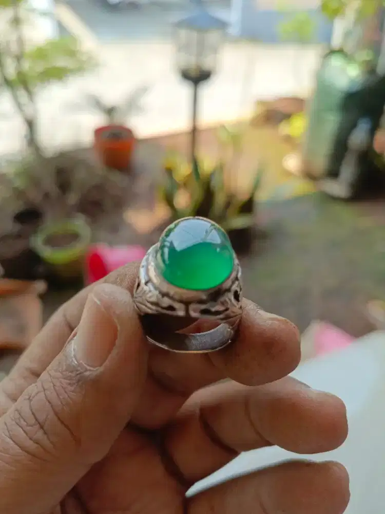 Batu akik hijau Garut Darson