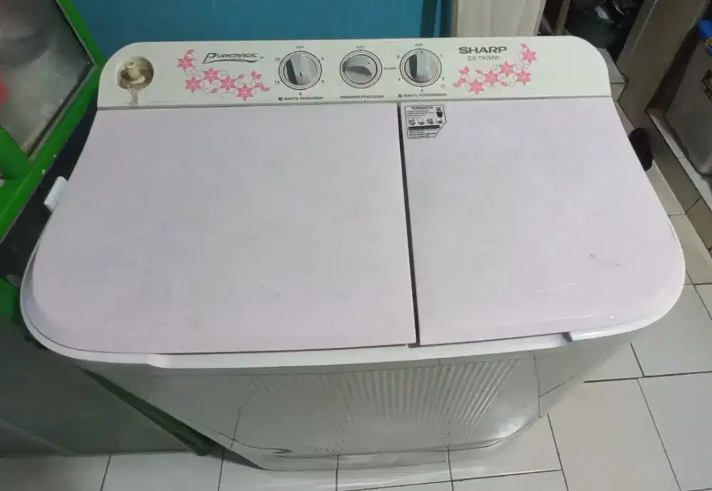 Mesin Cuci 2 Tabung 8kg Sharp ES-T85MW