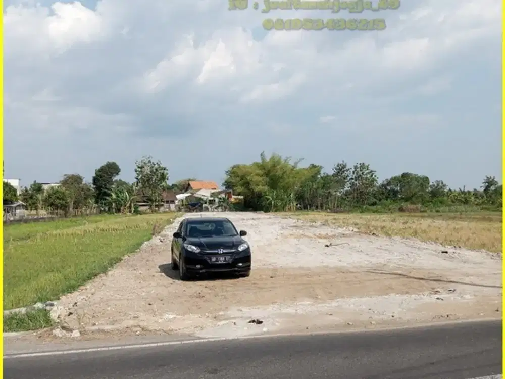 Tanah Premium tepi jl Sidokarto Godean dalam perumahan