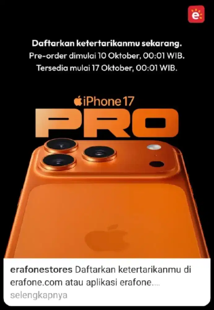 PO iPhone 17 bisa cicilan tanpa kartu kredit
