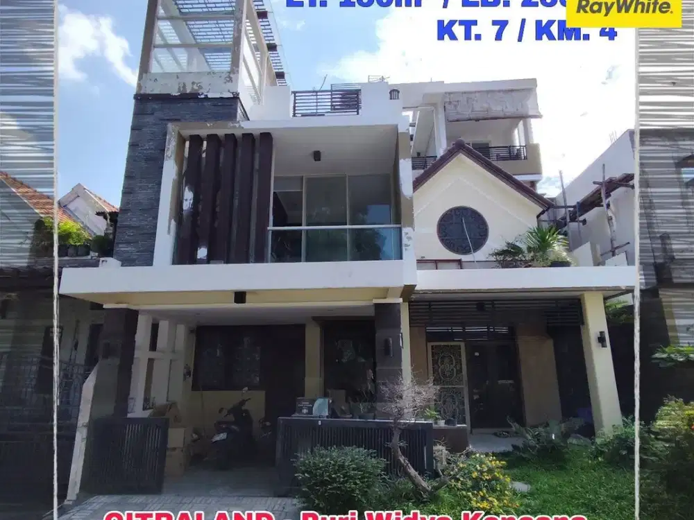 Dijual Rumah Puri Widya Kencana Citraland Surabaya