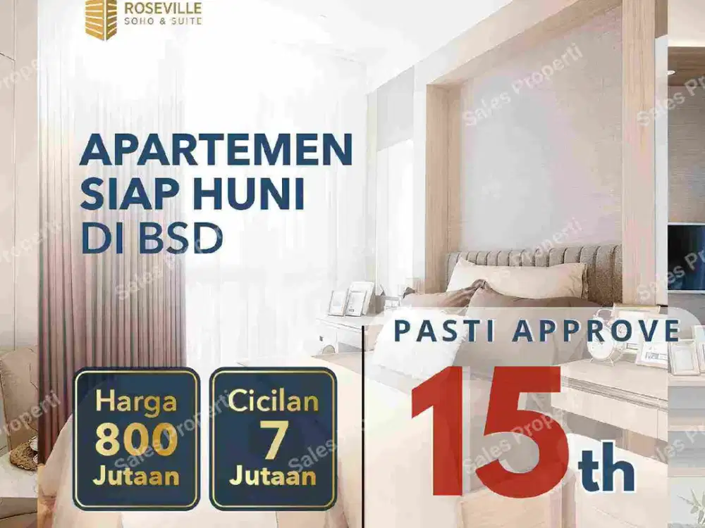 Apartment Premium Di BSD CITY Tanpa BI Checking