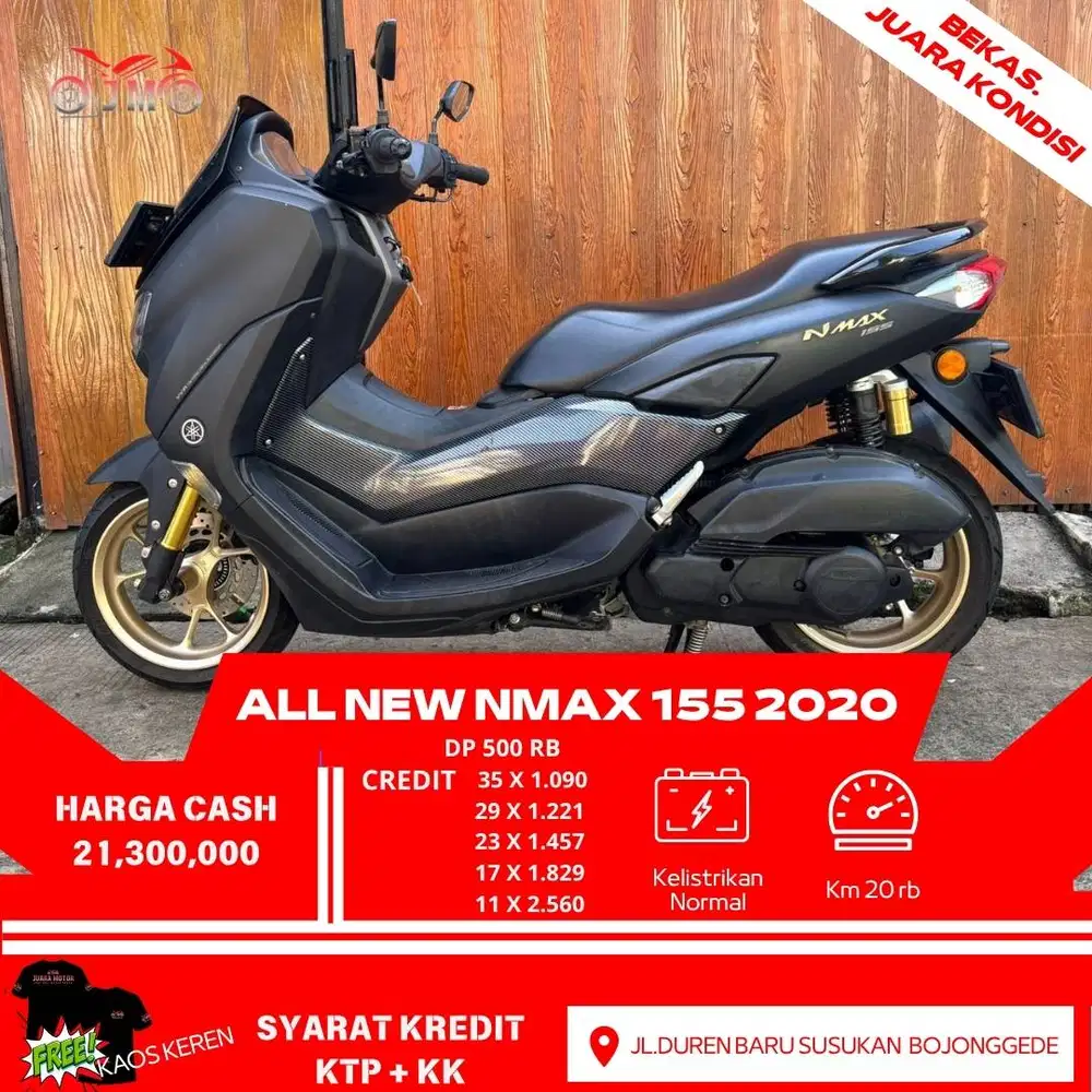 ALL NEW NMAX 155 2020 CREDIT DP 500 RB PROSES MUDAH DIBANTU SAMPE ACC