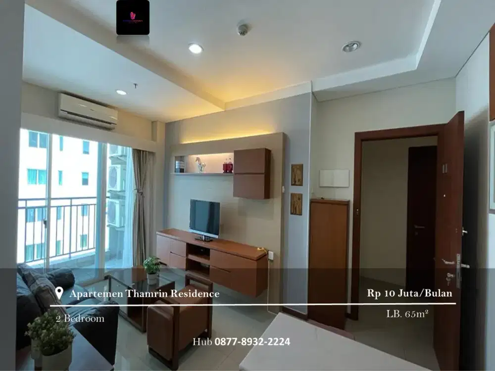 Disewakan Apartement Thamrin Residence 2BR FF