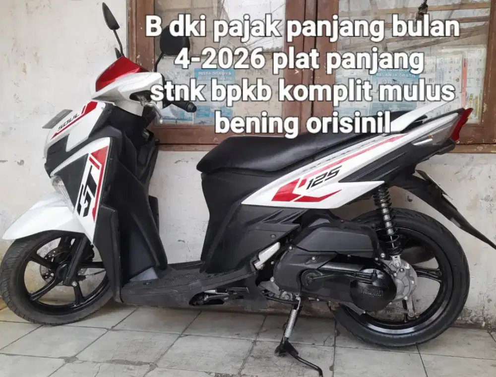 Yamaha Mio Soul GT 2015 blue core 125 cw asli putih merah B dki pjk