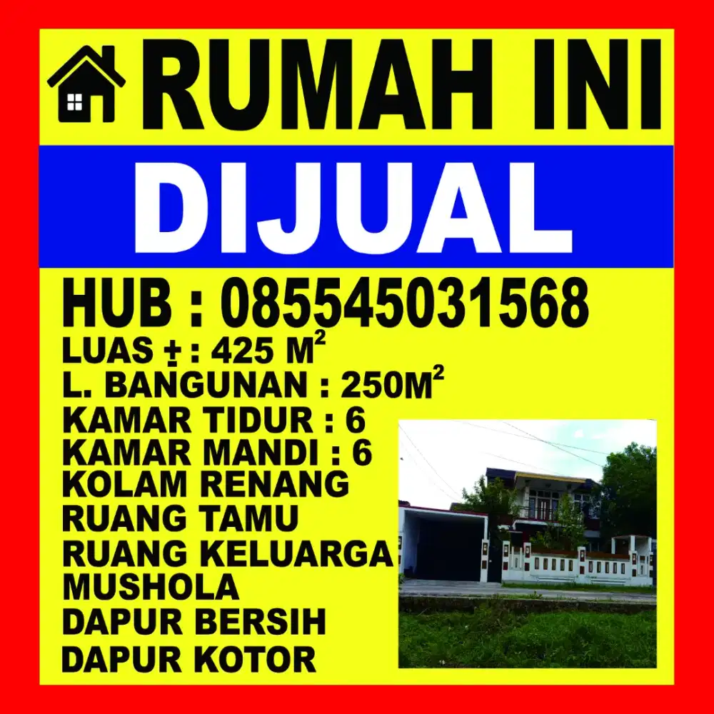 Jualan Rumah Beserta Tanah