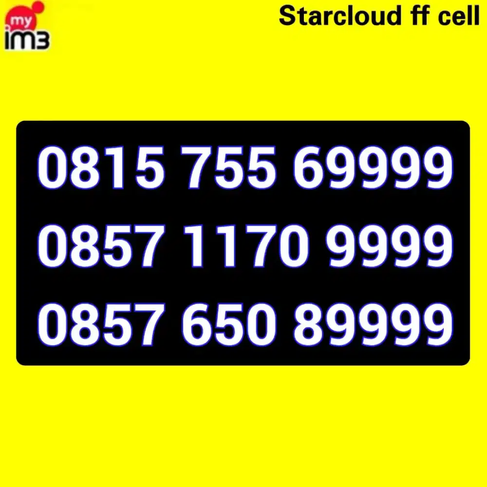 Perdana Nomor Cantik Indosat Im3 Kwartet Ujung 9999