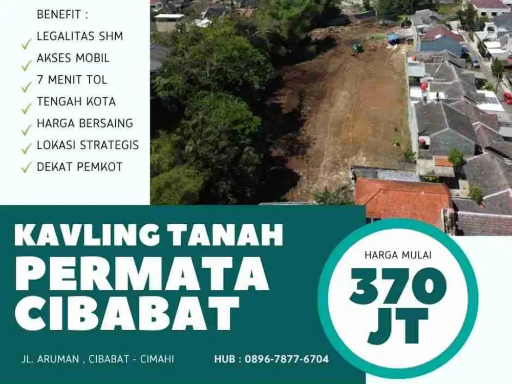 Kavling Tanah Cibabat dekat Pemkot Cimahi