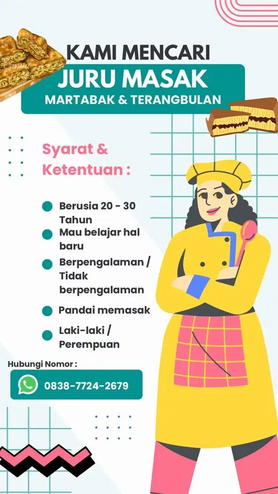 LOWONGAN KERJA PENJAGA STAND MARTABAK