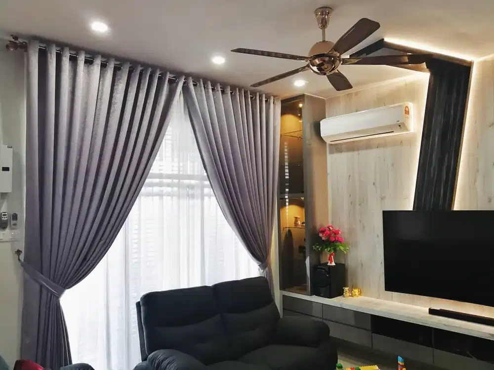 Pasang Tirai Gorden Jendela Gordyn Mewah Hordeng Terbaru Murah