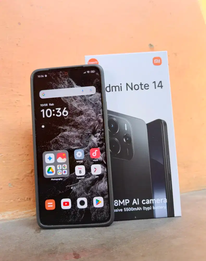 Xiaomi redmi note 14 8+8/256 baru dipakai 3 hari