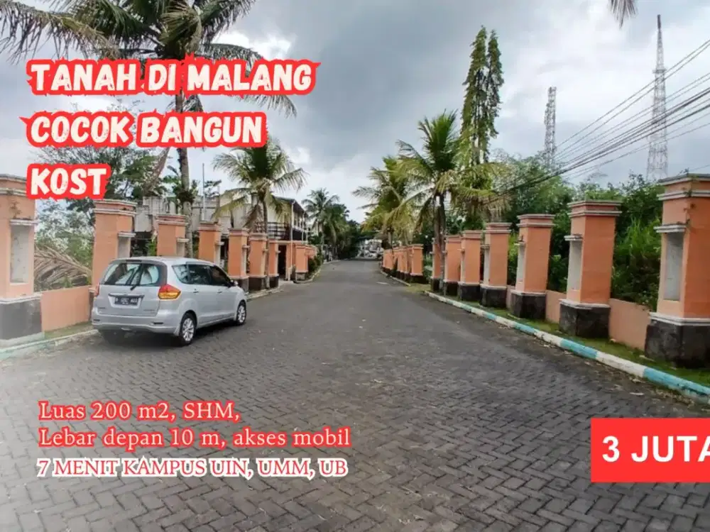 Tanah 200m² Perumahan Merjosari, Wujudkan Hunian Terbaik Anda, SHM Split Siap Balik Nama.